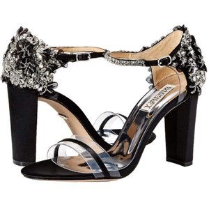 Badgley Mischka Fernanda Black Block Heels